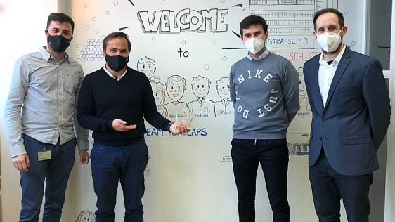 Allessandro Ofner (Microcaps, left), Michael Hagander (Microcaps), Vuk Vegezzi (BV4), and Christian Bückle (BV4). Photo: PD